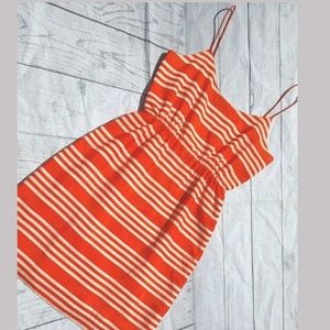 J.Crew Striped Mini Fit and Flare Dress Size 6